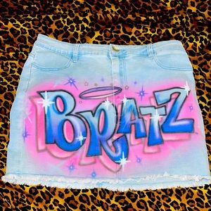 Bratz X Dollskill airbrush mini skirt